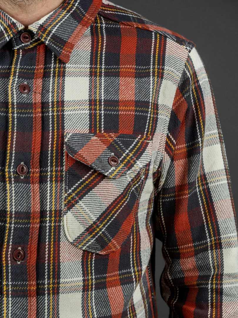 UES Heavy Flannel Shirt Red 6 UES Heavy Flannel Shirt Red