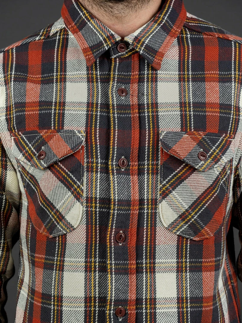 UES Heavy Flannel Shirt Red 8 UES Heavy Flannel Shirt Red