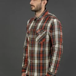 UES Heavy Flannel Shirt Red 28 UES Heavy Flannel Shirt Red