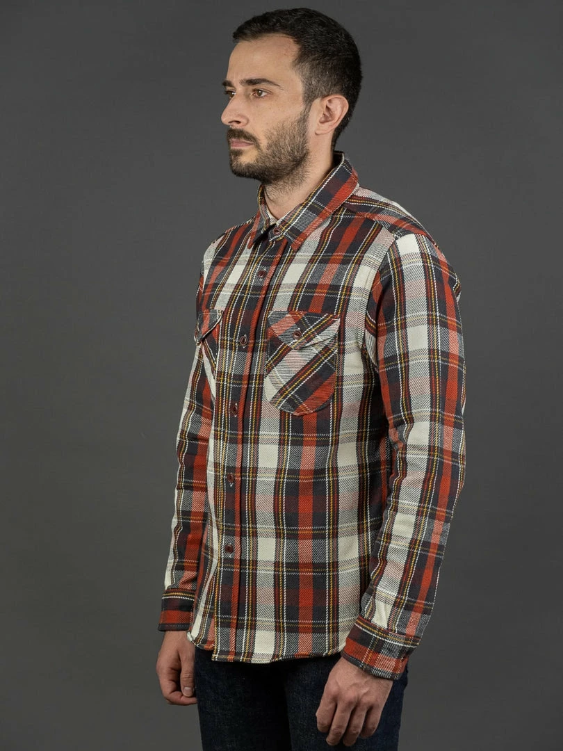 UES Heavy Flannel Shirt Red 5 UES Heavy Flannel Shirt Red