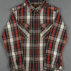 UES Heavy Flannel Shirt Red 32 UES Heavy Flannel Shirt Red