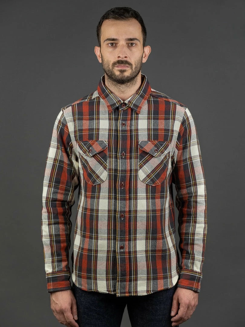 UES Heavy Flannel Shirt Red 3 UES Heavy Flannel Shirt Red