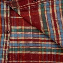 UES Heavy Flannel Shirt Red/Orange 42 UES Heavy Flannel Shirt Red/Orange