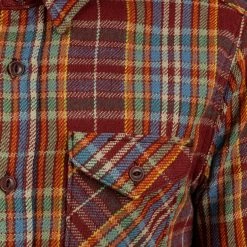 UES Heavy Flannel Shirt Red/Orange 31 UES Heavy Flannel Shirt Red/Orange
