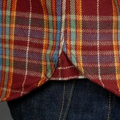 UES Heavy Flannel Shirt Red/Orange 33 UES Heavy Flannel Shirt Red/Orange