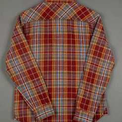 UES Heavy Flannel Shirt Red/Orange 35 UES Heavy Flannel Shirt Red/Orange