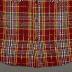 UES Heavy Flannel Shirt Red/Orange 43 UES Heavy Flannel Shirt Red/Orange