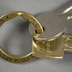UES Brass Key Ring