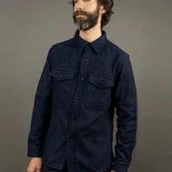 UES Indigo Extra Heavy Flannel Shirt