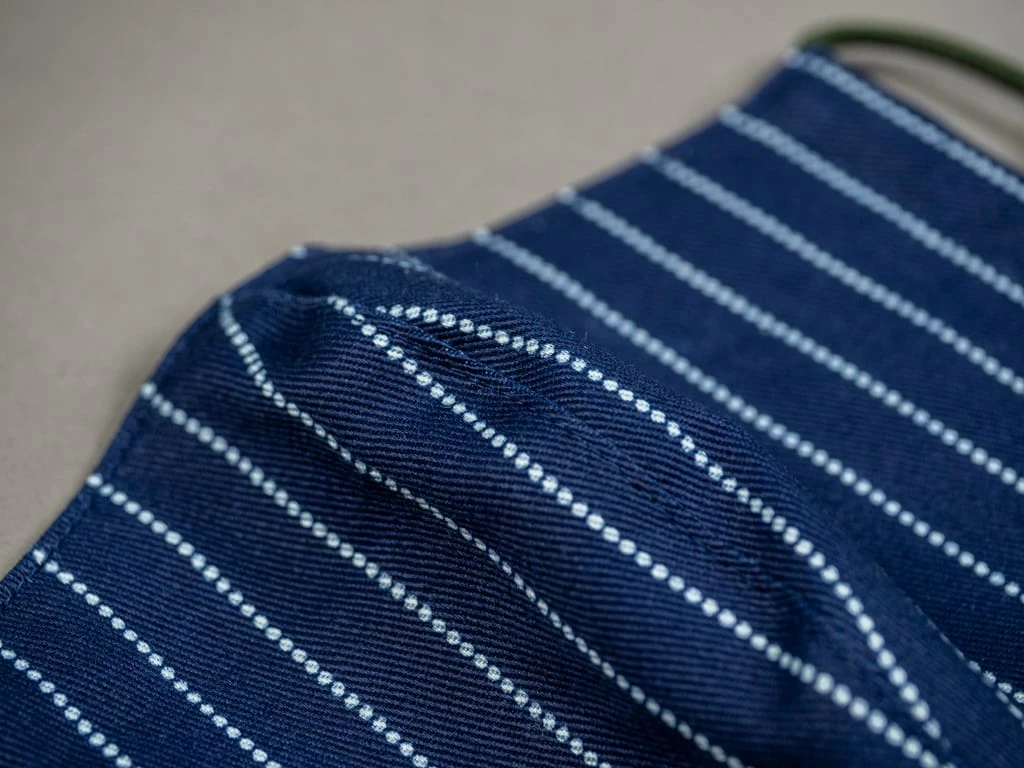 UES Face Mask Indigo Wabash 8 UES Face Mask Indigo Wabash