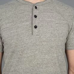 UES Ramayana Henley Neck T-Shirt Grey NEW ARRIVALS