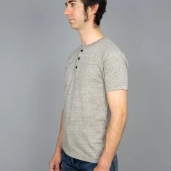 UES Ramayana Henley Neck T-Shirt Grey NEW ARRIVALS