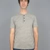UES Ramayana Henley Neck T-Shirt Grey NEW ARRIVALS