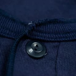 UES Ramayana Henley Neck T-Shirt Navy