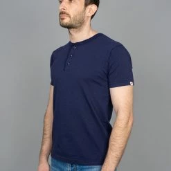 UES Ramayana Henley Neck T-Shirt Navy