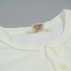 UES Ramayana Henley Neck T-Shirt White NEW ARRIVALS