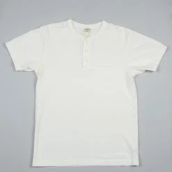UES Ramayana Henley Neck T-Shirt White NEW ARRIVALS