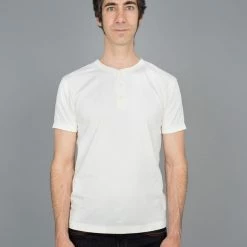 UES Ramayana Henley Neck T-Shirt White NEW ARRIVALS