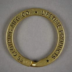 UES Brass Key Ring