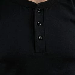 UES Ramayana Henley Neck T-Shirt Black