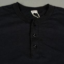 UES Ramayana Henley Neck T-Shirt Black