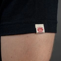 UES Ramayana Henley Neck T-Shirt Black